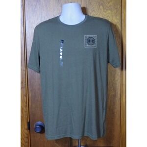 NWT Under Armour Freedom Snake T-Shirt Men's Medium Olive Green Rattlesnake